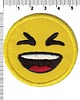 naszywki na ubrania Naszywka naprasowanka EMOJI ŚMIEJĄCA termoprzylepna haftowana 5,5cm 1