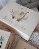 akcesoria dziecięce - różne Miś w wózku boho, personalizowany prezent dla dziecka chrzest roczek 9