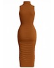 sukienki maxi damskie Sukienka  cappuccino YY300061 2