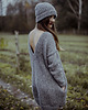 swetry damskie  Sweter/ Sukienka w romby z kieszeniami 5