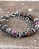 bransoletki wire wrapping bursztyn rubin srebrna bransoleta 1