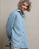 koszule damskie  Bawełniana koszula dżinsowa, LIGHT BLUE AMELIA 3