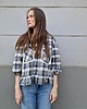 koszule damskie  Upcyklingowa koszula w kratę -unikat 1/1 3