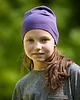 czapki dziecięce czapka Siss z organicznej bawełny/ śliwka 1