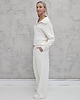 komplety damskie Kissa wygodny komplet z rozpinaną bluzą  Cream 6