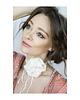 chokery Kremowy choker z jedwabiu 1
