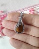 wisiory Naszyjnik Tygrysie Oko stal chirurgiczna wisiorek handmade 4