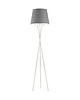 lampy podłogowe Czarna lampa podłogowa na 3 nogach TOKIO z musztardowym abażurem 1