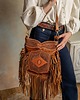 torby na ramię Torebka skórzana ręcznie robiona z frędzlami Vellore 5