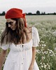 ubrania różne Chusta apaszka Febe Ręcznie robiona Red 1