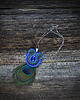 wisiory Peacock eye- wisior soutache z piórami 5