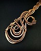zakładki do książek Ozdobna miedziana zakładka do książki wire wrapping 1