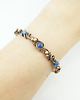 bransoletki wire wrapping Miedziana bransoleta mankietowa z lapis lazuli 6