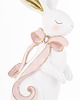 ozdoby wielkanocne Dekoracja - królik ceramiczny 31x12x15 cm BUNNY-5 z różową długą kokardką 2