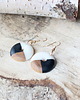 kolczyki drewniane Kolczyki drewniane z żywicą MARBLE 2