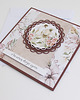 kartki scrapbooking Kwiatowa kartka ślubna 1