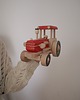 klocki i zabawki drewniane Drewniana traktor z przyczepką 1