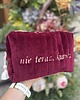 kosmetyczki Kosmetyczka pikowana z haftem "Nie teraz, kurwa" 2