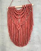makramy Makrama Ścienna TERRACOTTA Ceglasta Terakota Boho 40x60 cm 5