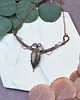 kolie Miedziany naszyjnik wire wrapping z labradorytem #503 1