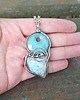 wisiory Larimar na surowo - wisiorek 2