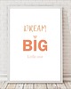 obrazy i plakaty do pokoju dziecięcego Zestaw 3 plakatów Dream big 2