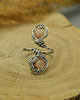 pierścionki - różne Pierścionek regulowany kamień słoneczny wire wrapping 2