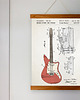 plakaty Gitara elektrycza Fender patent - plakat A3 2