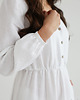 sukienki maxi damskie Lniana sukienka CAMELLIA MAXI PURE WHITE 3