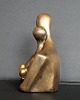 figurki i rzeźby Rzeźba z gipsu Para Zakochanych brąz wys. 12,3 cm 3