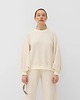 bluza bez kaptura damska Bawełniana bluza Enjoyable ecru boucle 1