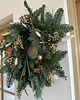 wianki bożonarodzeniowe Duży świąteczny wianek naturalny szmaragd 2