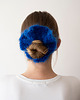gumki do włosów Scrunchie kobalt 4
