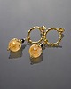 kolczyki z kamieniami Kolczyki Alloys Collection - Cytryn i spinel 1