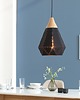 lampy wiszące Lampa wisząca Scandi czarna drewno 28cm 1