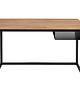 biurka Biurko loftowe stal drewno czarne 120cm x 50cm dąb industrialne 1