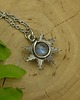 wisiory Mały wisiorek słoneczko niebieski labradoryt wire wrapping słońce gwiazdka 3