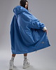 płaszcze damskie Płaszcz longline hoodie oversize baby blue 4