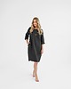 sukienki midi damskie Lniana Sukienka PEONY DEEP BLACK 2