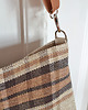 torby na ramię Lniana torba w kratę 2
