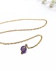 komplet biżuterii Delikatny komplet z ametystami 3