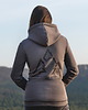 bluza z kapturem damska Bluza damska z kapturem rozpinana haft SZCZYT szara 1