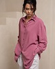 koszule damskie  Lniano-wiskozowa lejąca koszula, ALISA, magenta 3