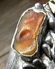 bransoletki wire wrapping Surowy labradoryt z bursztynem   - BRANSOLETA MANKIET - CUFF 5