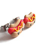 kolczyki z masy plastycznej Śmieszne Kolczyki Hot Dog Fast Food Kawaii 1