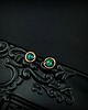 kolczyki wire wrapping Kolczyki sztyfty z chryzokolą 6