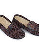 półbuty damskie Skórzane mokasyny Zapato model 001 czarny ornament 1