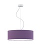 lampy wiszące Szara lampa wisząca do salonu z abażurem HAJFA fi - 50 cm 2