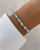 bransoletki z kamieni naturalnych Bransoletka na gumce jadeit jasnoniebieski 4