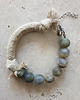bransoletki z kamieni naturalnych Bransoletka z labradorytem i lnianym sznurem 1